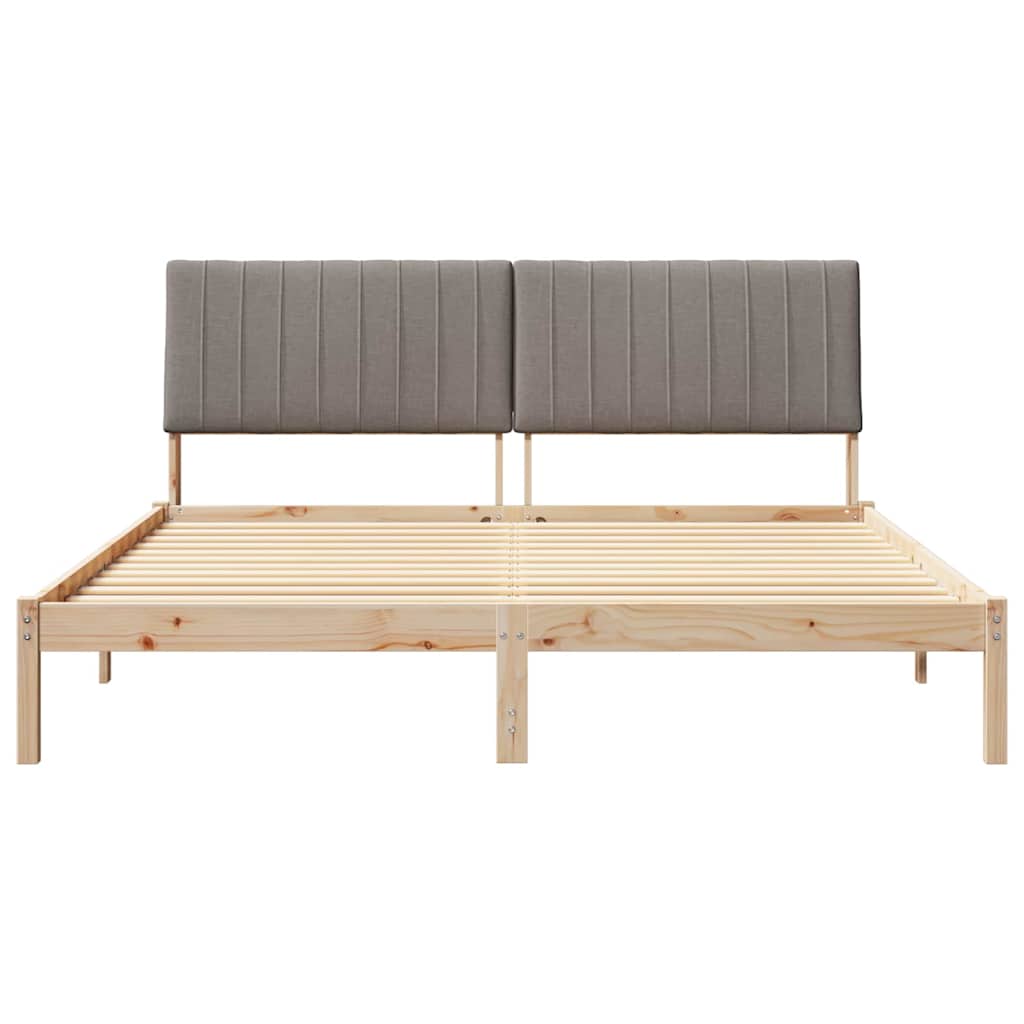 Σκελετός Κρεβατιού Καφέ 180 x 200 cm Στερεά ξυλεία πεύκου