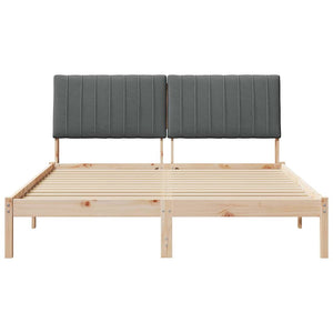 Σκελετός Κρεβατιού Καφέ 150 x 200 cm Στερεά ξυλεία πεύκου