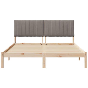Σκελετός Κρεβατιού Καφέ 150 x 200 cm Στερεά ξυλεία πεύκου