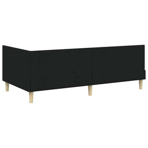 Κρεβάτι γωνίας με στρώμα Άλλο με κεφαλάρι 2 τεμ. Πράσινο ύφασμα
