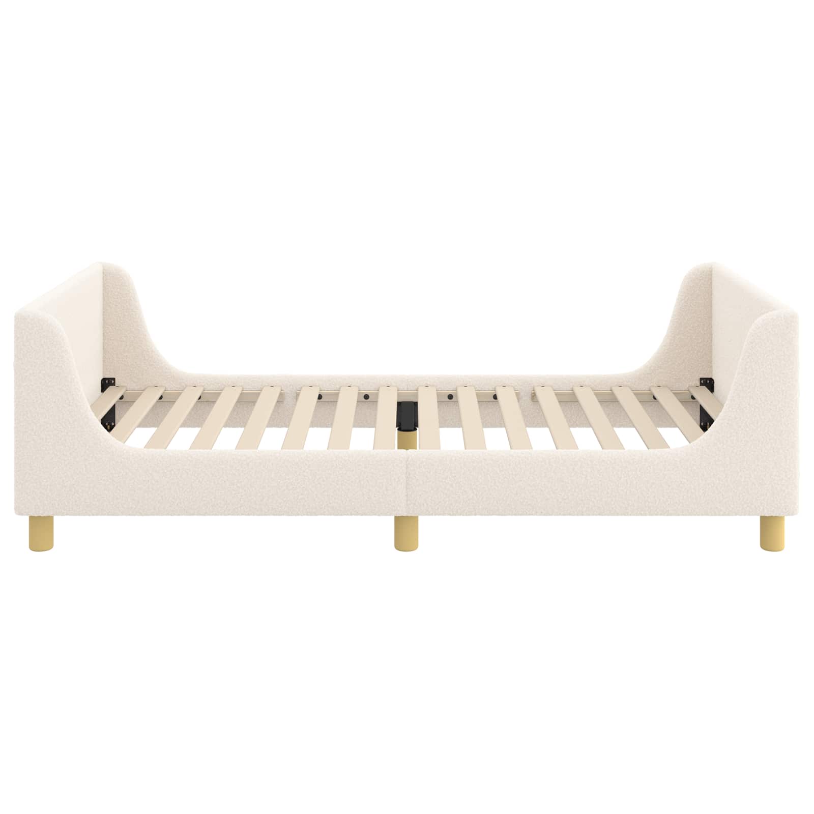 Κρεβάτι Παιδικής Κρεβατοκάμαρας με Κεφαλάκι Κρεμ 80 x 200 cm - Pakobazaar