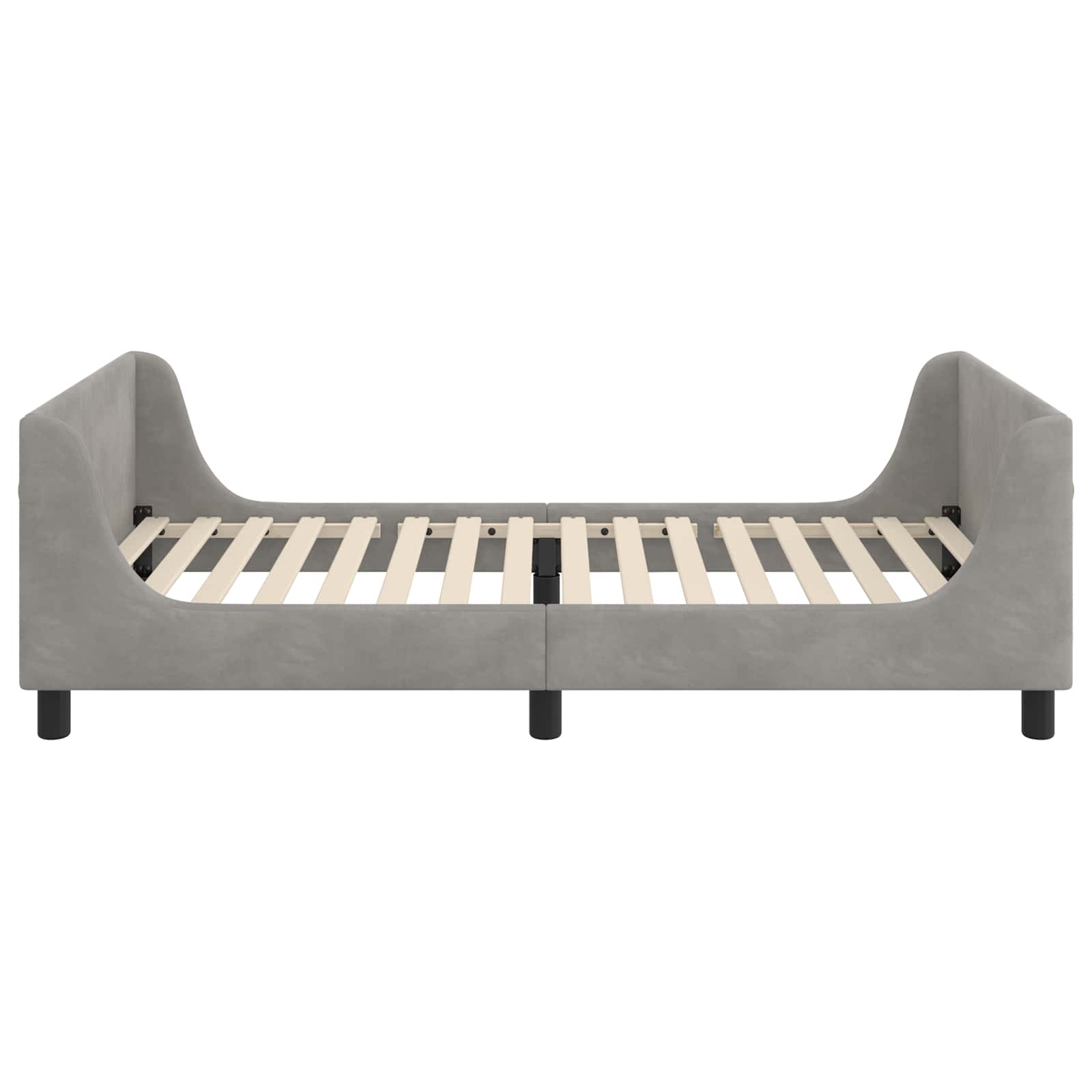 Κρεβάτι Παιδικής Κρεβατοκάμαρας με Κεφαλάκι Ανοιχτό γκρι - Pakobazaar