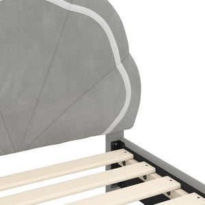 Κρεβάτι Παιδικής Κρεβατοκάμαρας με Κεφαλάκι Ανοιχτό γκρι - Pakobazaar
