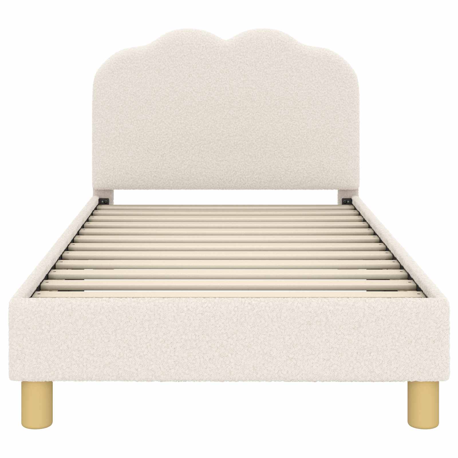 Κρεβάτι Παιδικής Κρεβατοκάμαρας με Κεφαλάκι Κρεμ 80 x 160 cm - Pakobazaar