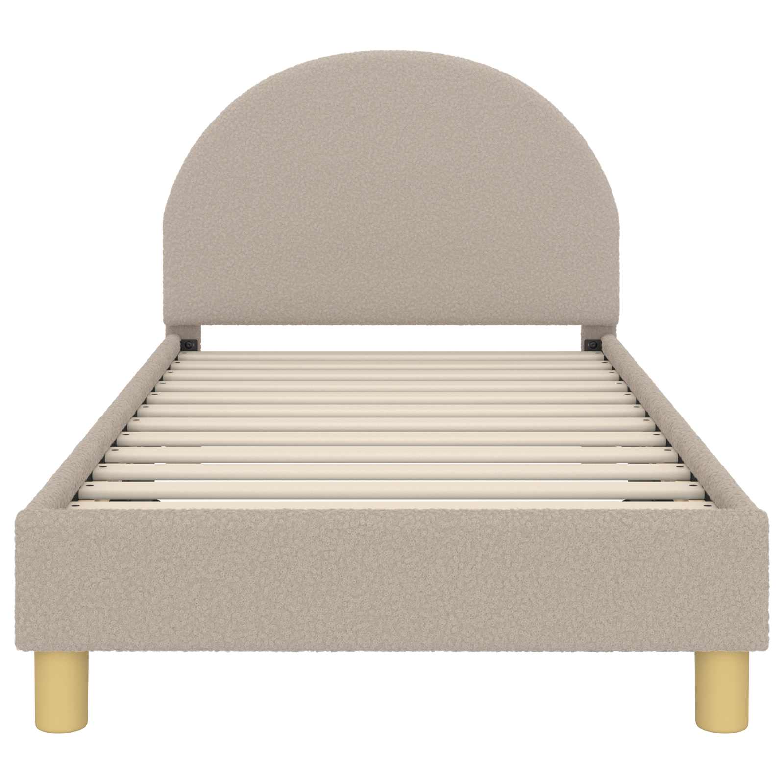 Κρεβάτι Παιδικής Κρεβατοκάμαρας με Κεφαλάκι Ανοιχτό γκρι - Pakobazaar