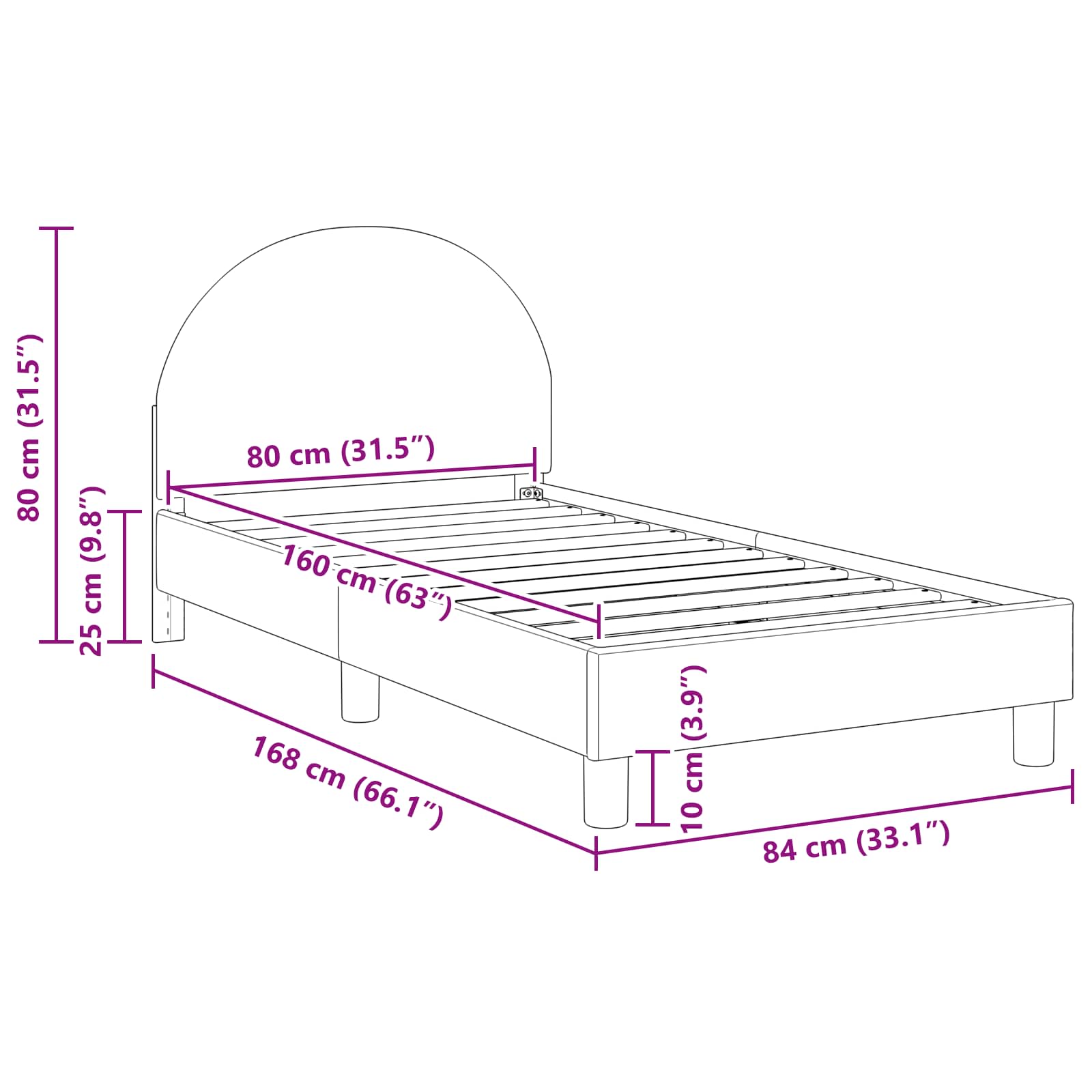 Κρεβάτι Παιδικής Κρεβατοκάμαρας με Κεφαλάκι Ανοιχτό γκρι - Pakobazaar