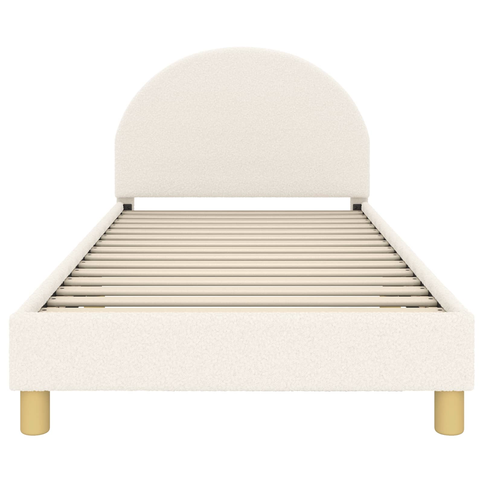 Κρεβάτι Παιδικής Κρεβατοκάμαρας με Κεφαλάκι Κρεμ 80 x 200 cm - Pakobazaar