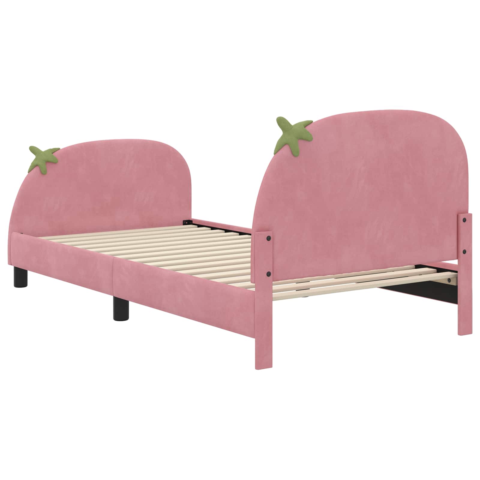 Κρεβάτι Παιδικής Κρεβατοκάμαρας με Κεφαλάκι Ροζ 80 x 200 cm - Pakobazaar