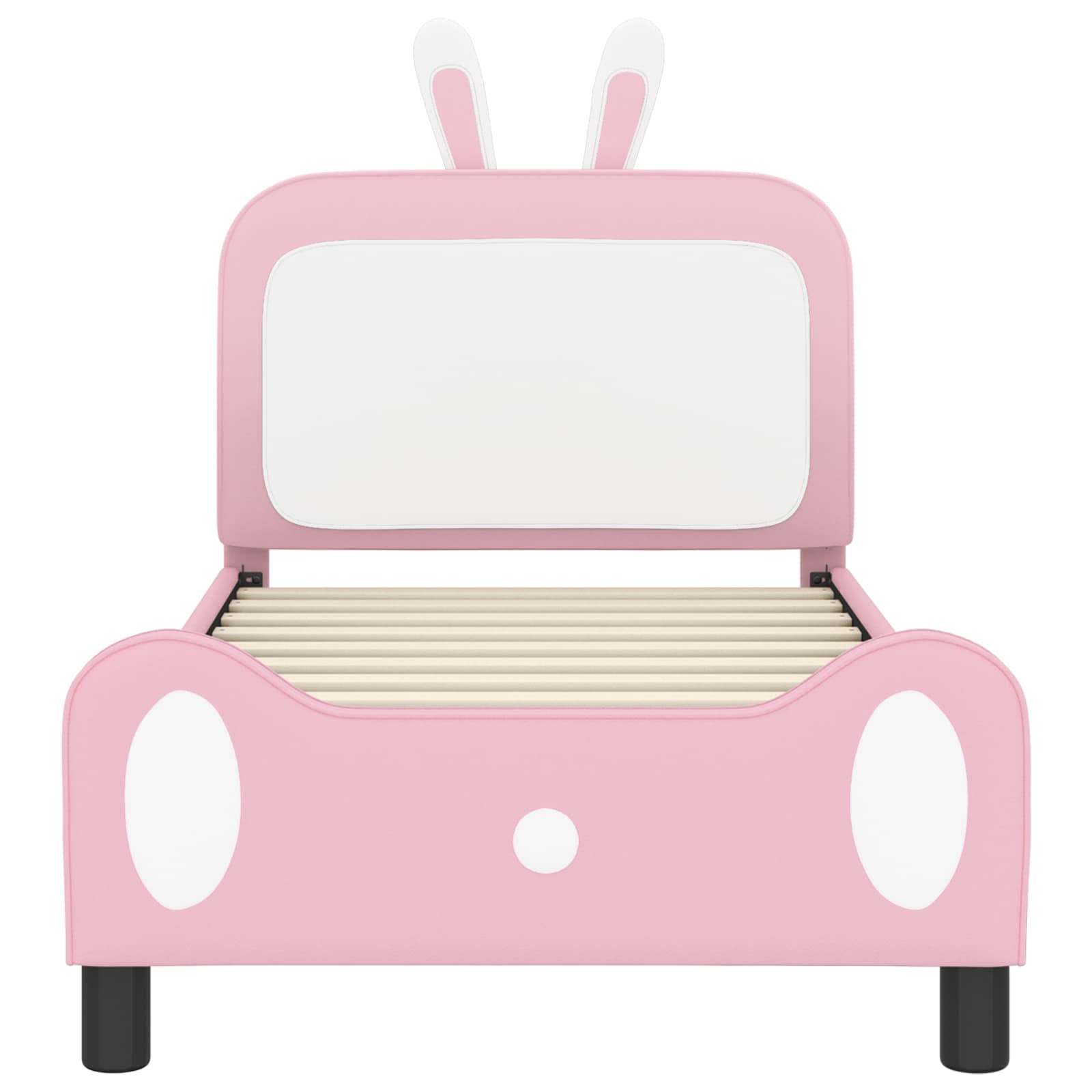 Κρεβάτι Παιδικής Κρεβατοκάμαρας με Κεφαλάκι Ροζ 80 x 160 cm PU - Pakobazaar