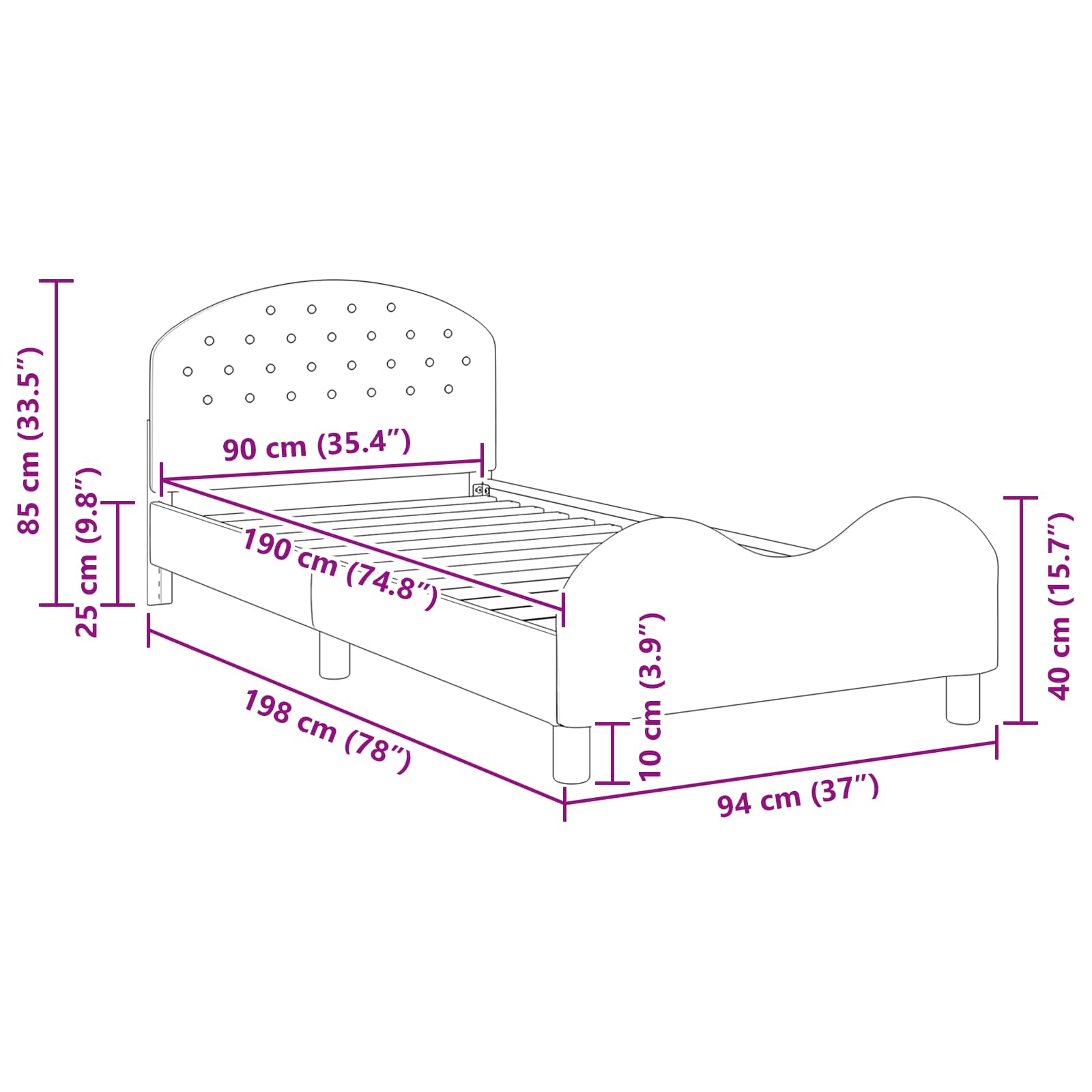 Κρεβάτι Παιδικής Κρεβατοκάμαρας με Κεφαλάκι Μπλε Αστυνομίας - Pakobazaar