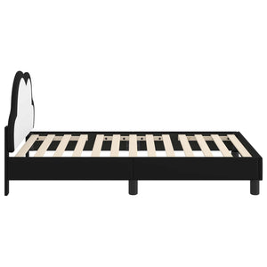Σκελετός Κρεβατιού με κεφαλάρι Μαύρο 80 x 160 cm PU - Pakobazaar