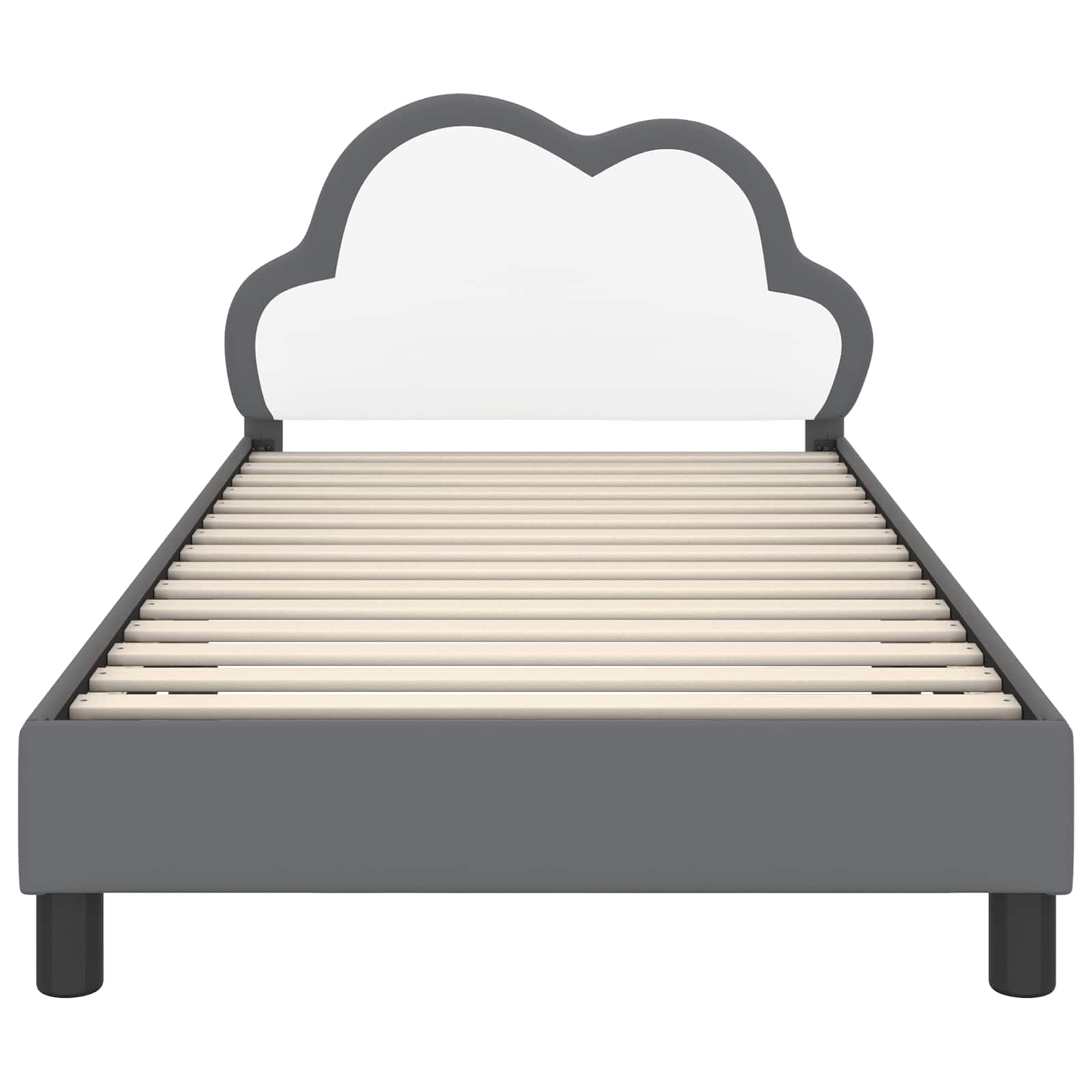 Σκελετός Κρεβατιού με κεφαλάρι Ανοιχτό γκρι 80 x 200 cm PU - Pakobazaar