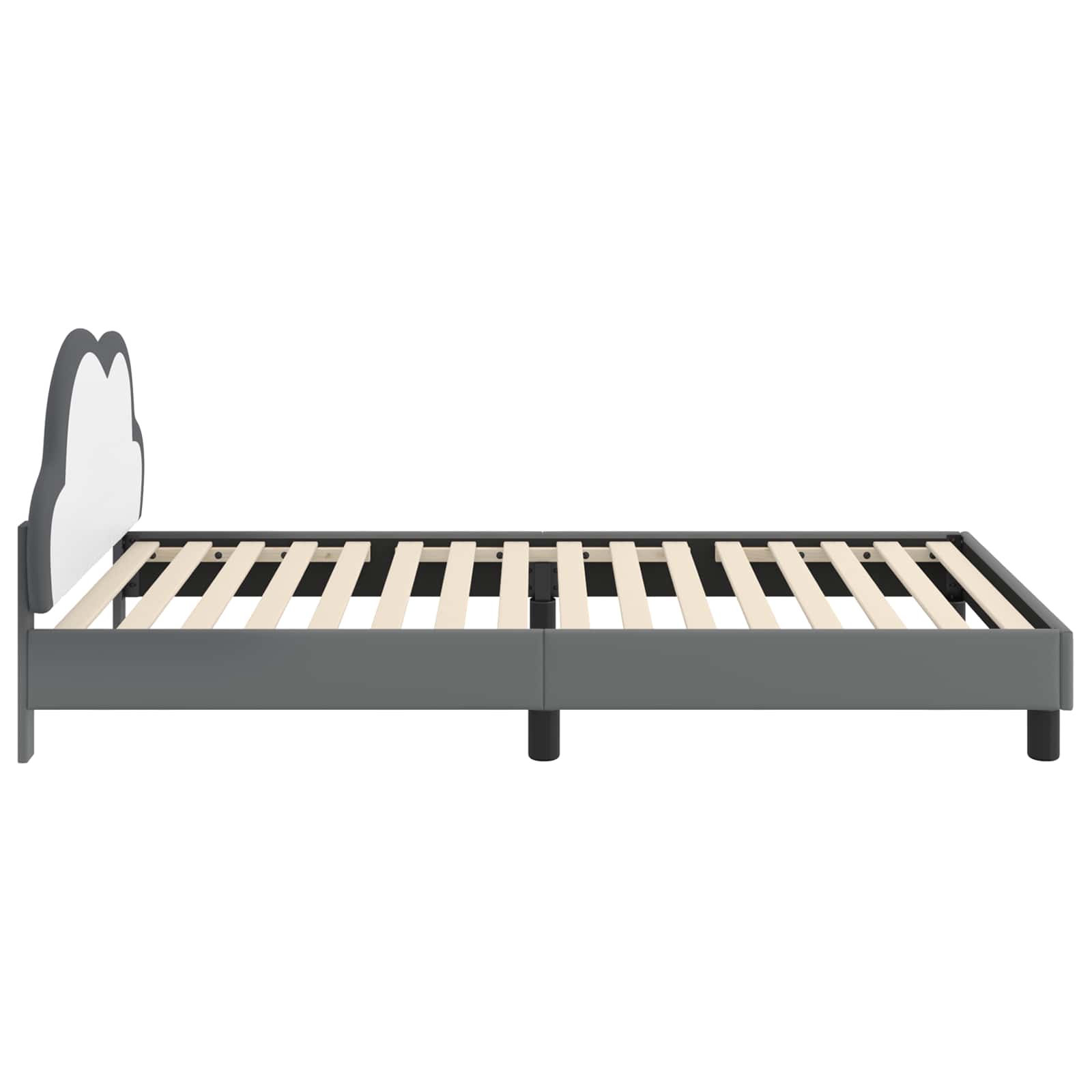 Σκελετός Κρεβατιού με κεφαλάρι Ανοιχτό γκρι 80 x 200 cm PU - Pakobazaar