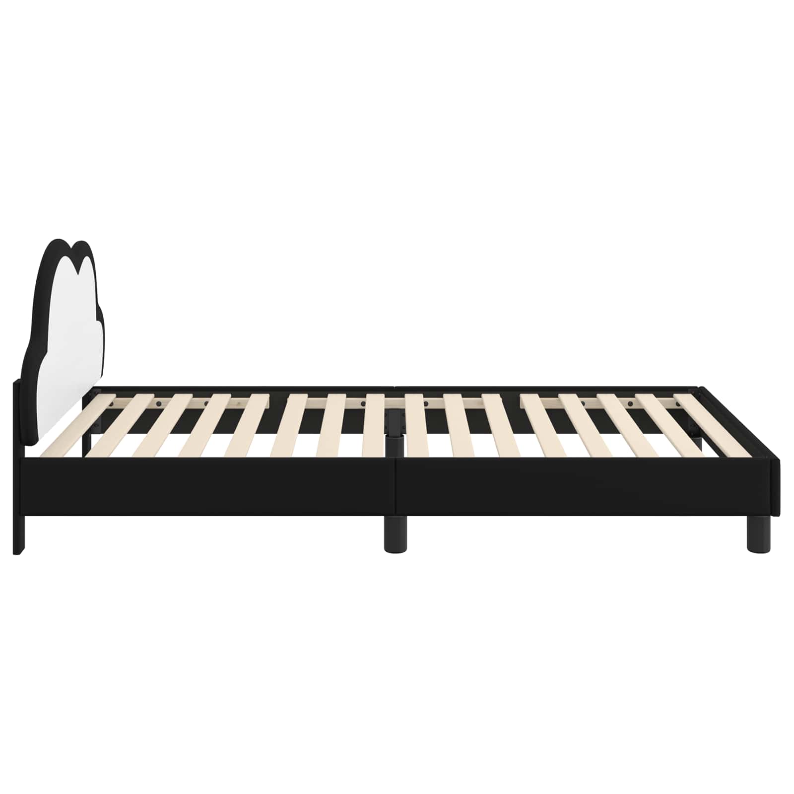 Σκελετός Κρεβατιού με κεφαλάρι Μαύρο 80 x 200 cm PU - Pakobazaar