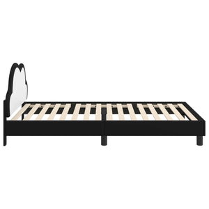 Σκελετός Κρεβατιού με κεφαλάρι Μαύρο 80 x 200 cm PU - Pakobazaar