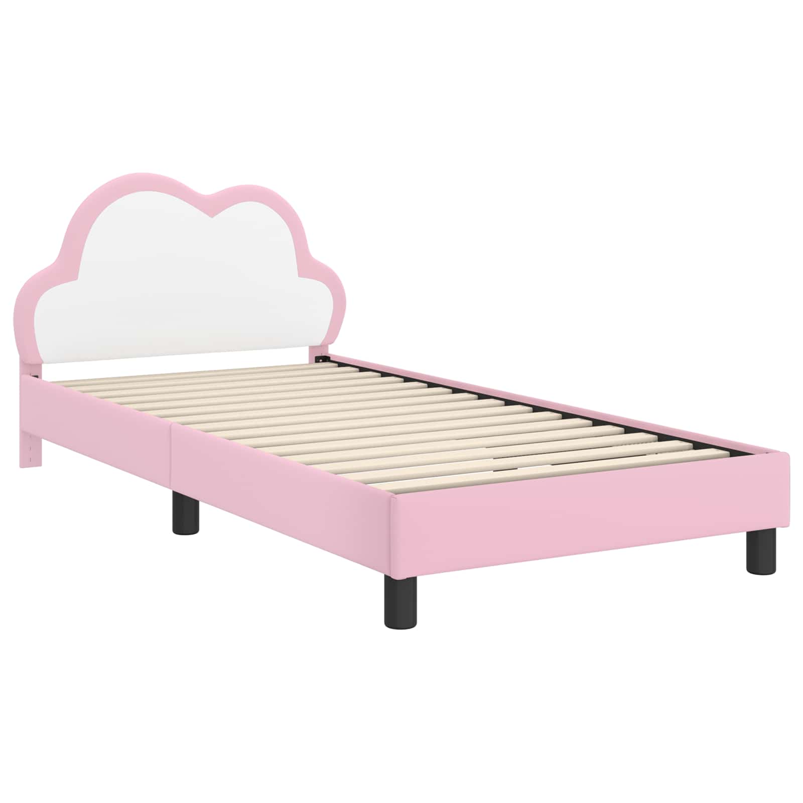 Σκελετός Κρεβατιού με κεφαλάρι Ροζ 90 x 200 cm PU - Pakobazaar