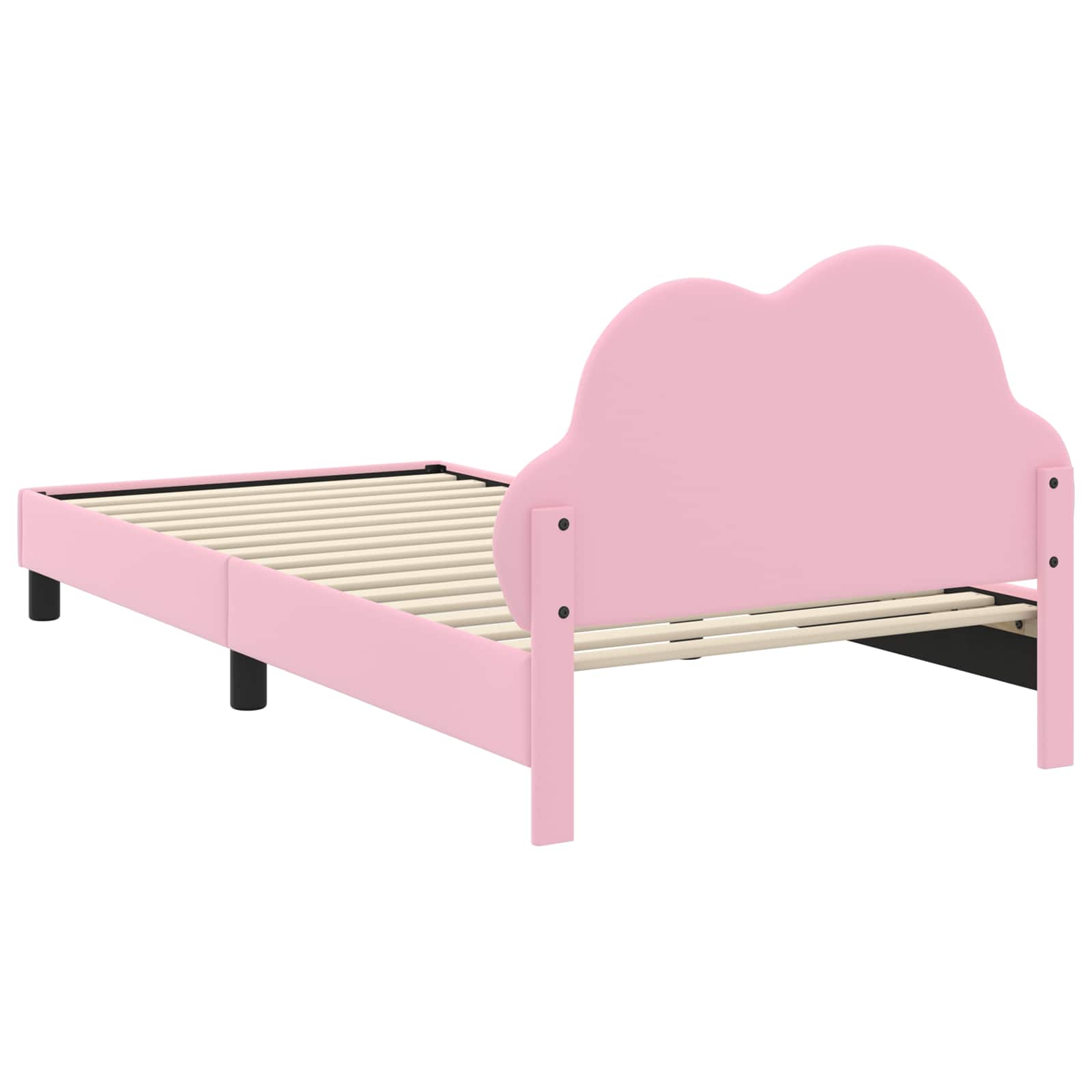 Σκελετός Κρεβατιού με κεφαλάρι Ροζ 90 x 200 cm PU - Pakobazaar