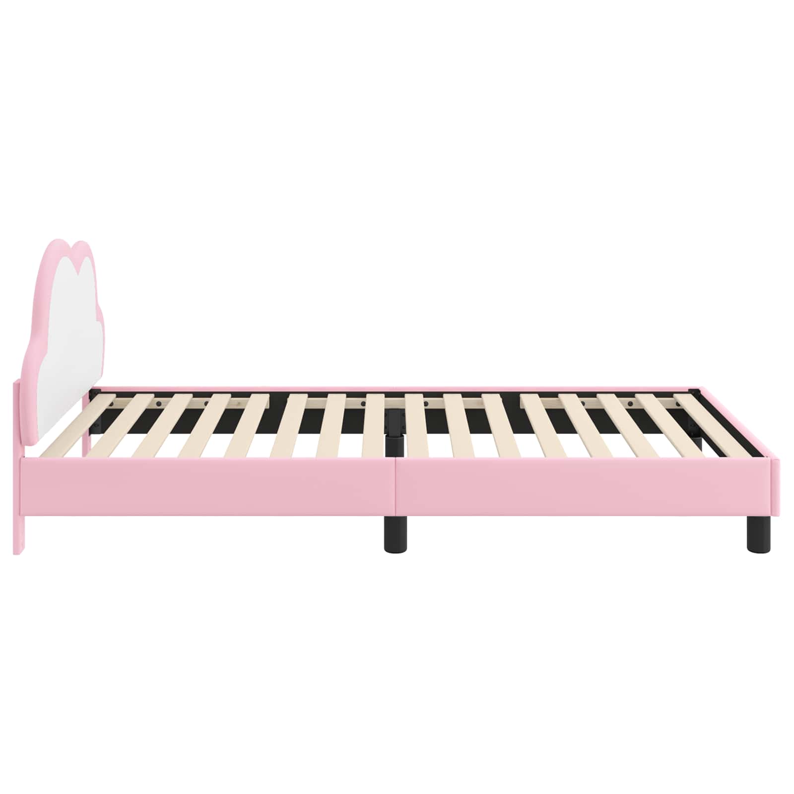 Σκελετός Κρεβατιού με κεφαλάρι Ροζ 90 x 200 cm PU - Pakobazaar