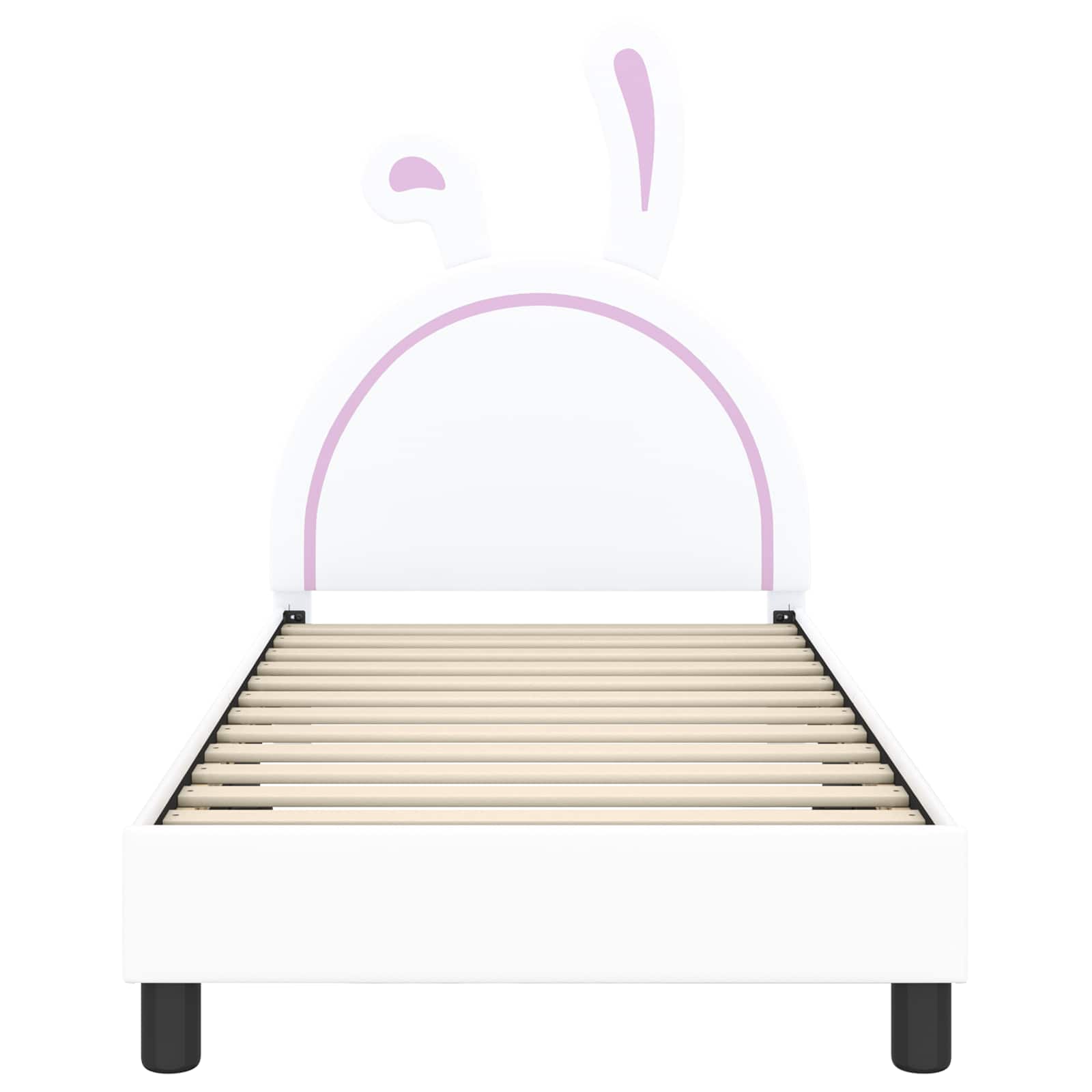 Κρεβάτι Παιδικής Κρεβατοκάμαρας με Κεφαλάκι Λευκό 80 x 160 cm - Pakobazaar