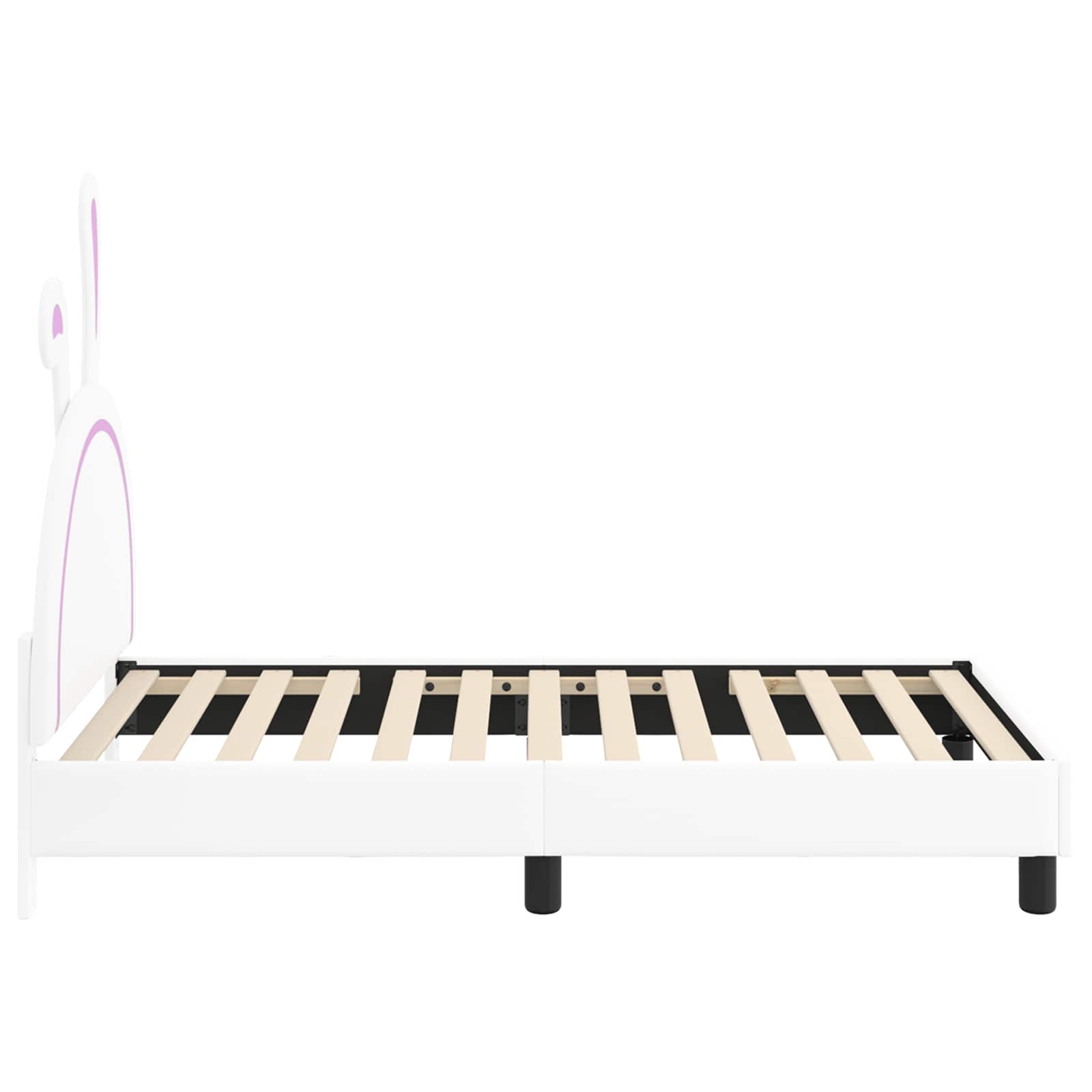 Κρεβάτι Παιδικής Κρεβατοκάμαρας με Κεφαλάκι Λευκό 80 x 160 cm - Pakobazaar