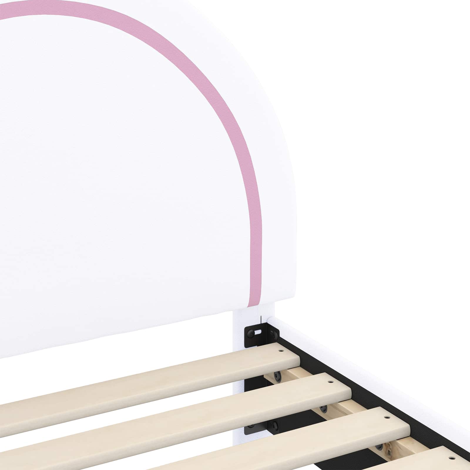 Κρεβάτι Παιδικής Κρεβατοκάμαρας με Κεφαλάκι Λευκό 90 x 190 cm - Pakobazaar