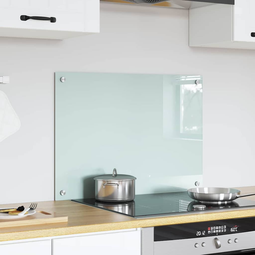 Πίσω Πάνελ Κουζίνας Λευκό 70 x 50 cm σκληρυμένο γυαλί - Pakobazaar