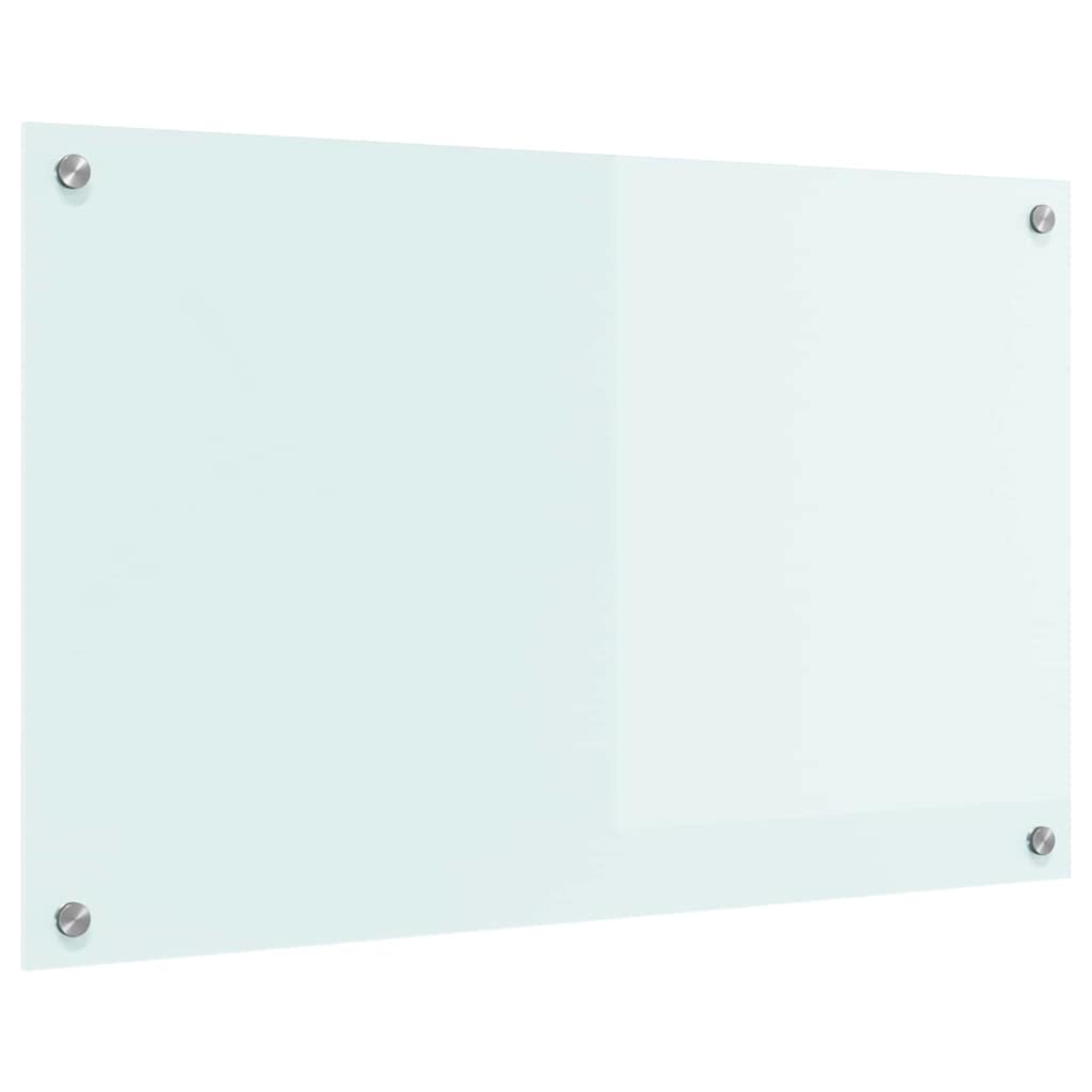 Πίσω Πάνελ Κουζίνας Λευκό 80 x 50 cm σκληρυμένο γυαλί