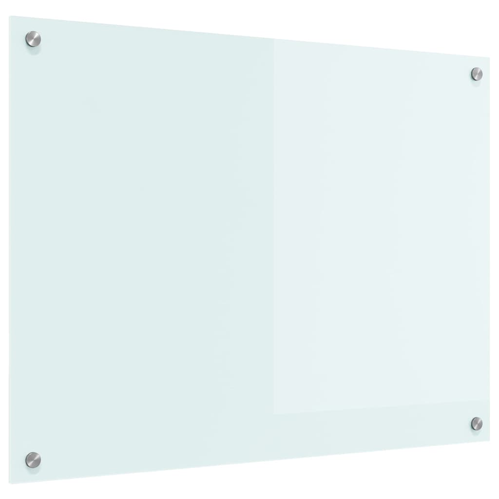 Πίσω Πάνελ Κουζίνας Λευκό 80 x 60 cm σκληρυμένο γυαλί - Pakobazaar