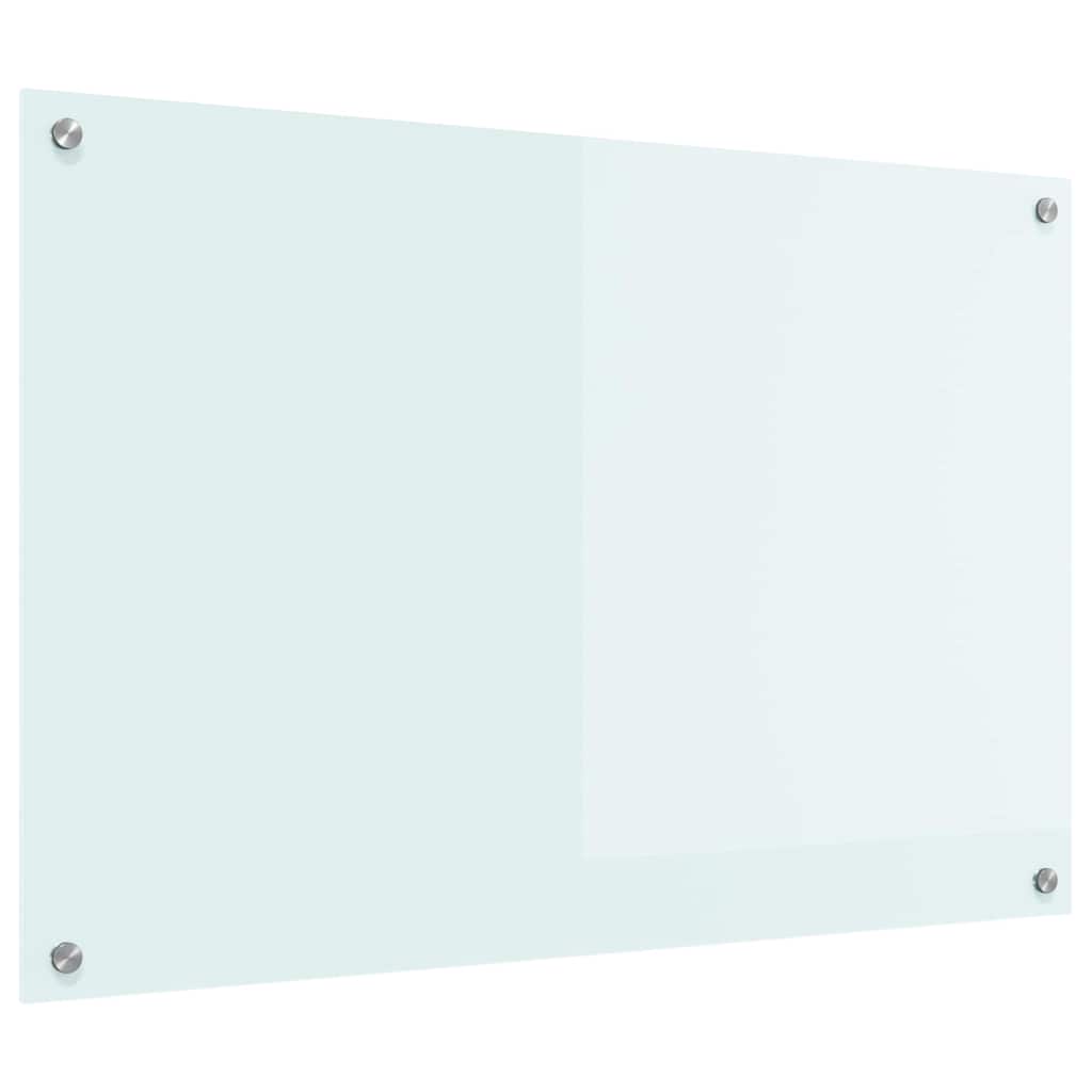 Πίσω Πάνελ Κουζίνας Λευκό 90 x 60 cm σκληρυμένο γυαλί - Pakobazaar