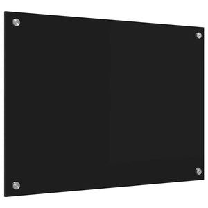 Πλάτη κουζίνας Μαύρο 70 x 50 cm σκληρυμένο γυαλί