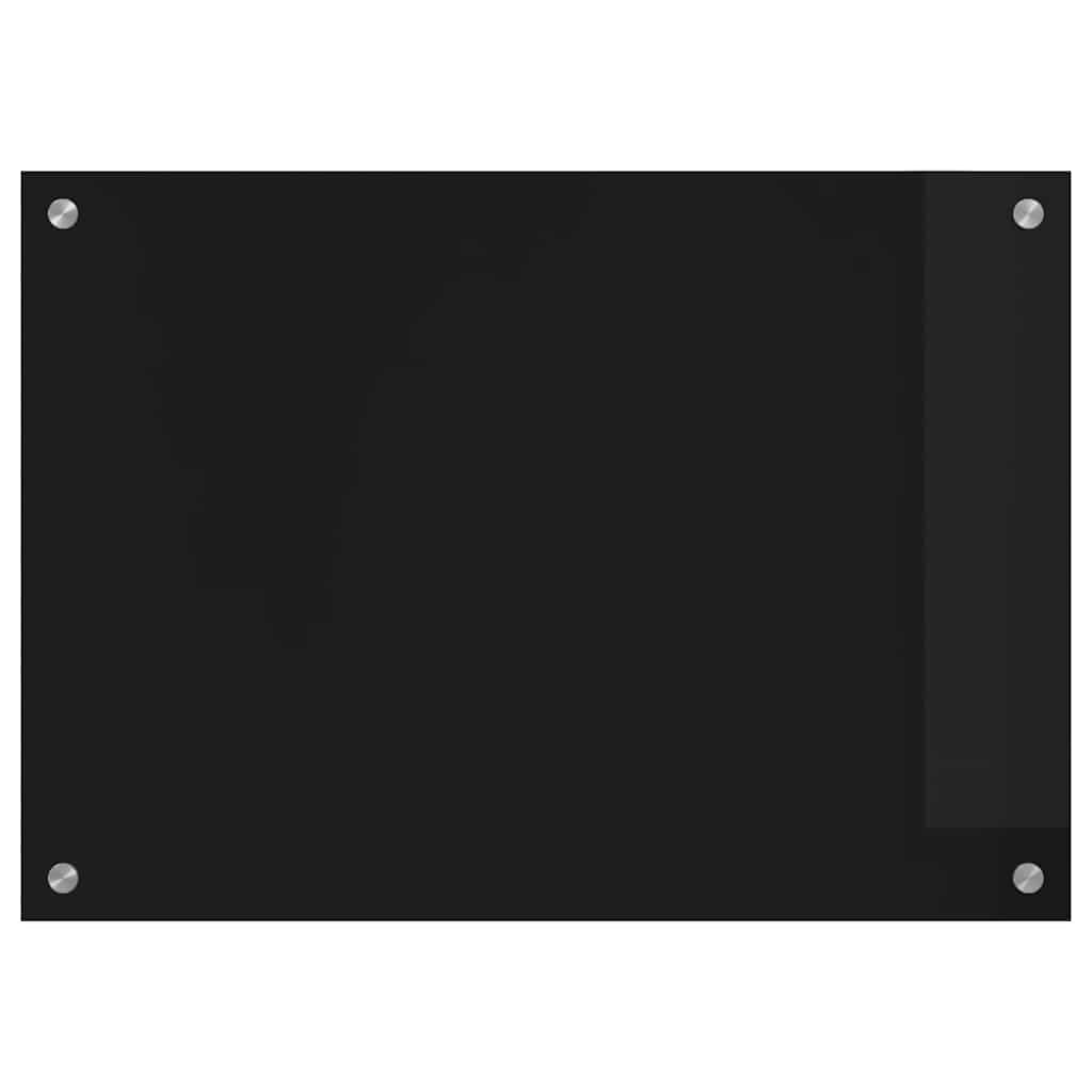 Πίσω Πάνελ Κουζίνας Μαύρο 70 x 50 cm σκληρυμένο γυαλί