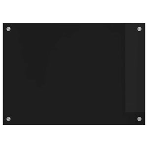 Πλάτη κουζίνας Μαύρο 70 x 50 cm σκληρυμένο γυαλί
