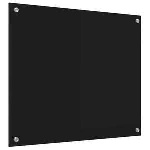 Πίσω Πάνελ Κουζίνας Μαύρο 70 x 60 cm σκληρυμένο γυαλί - Pakobazaar