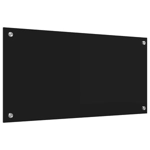 Πίσω Πάνελ Κουζίνας Μαύρο 80 x 40 cm σκληρυμένο γυαλί - Pakobazaar
