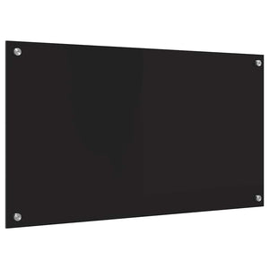 Πίσω Πάνελ Κουζίνας Μαύρο 90 x 50 cm σκληρυμένο γυαλί - Pakobazaar