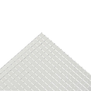 Μωσαϊκό Καθρέπτη Γεωμετρικό 12 τεμ. Ασημί 30 x 30 cm Γυαλί