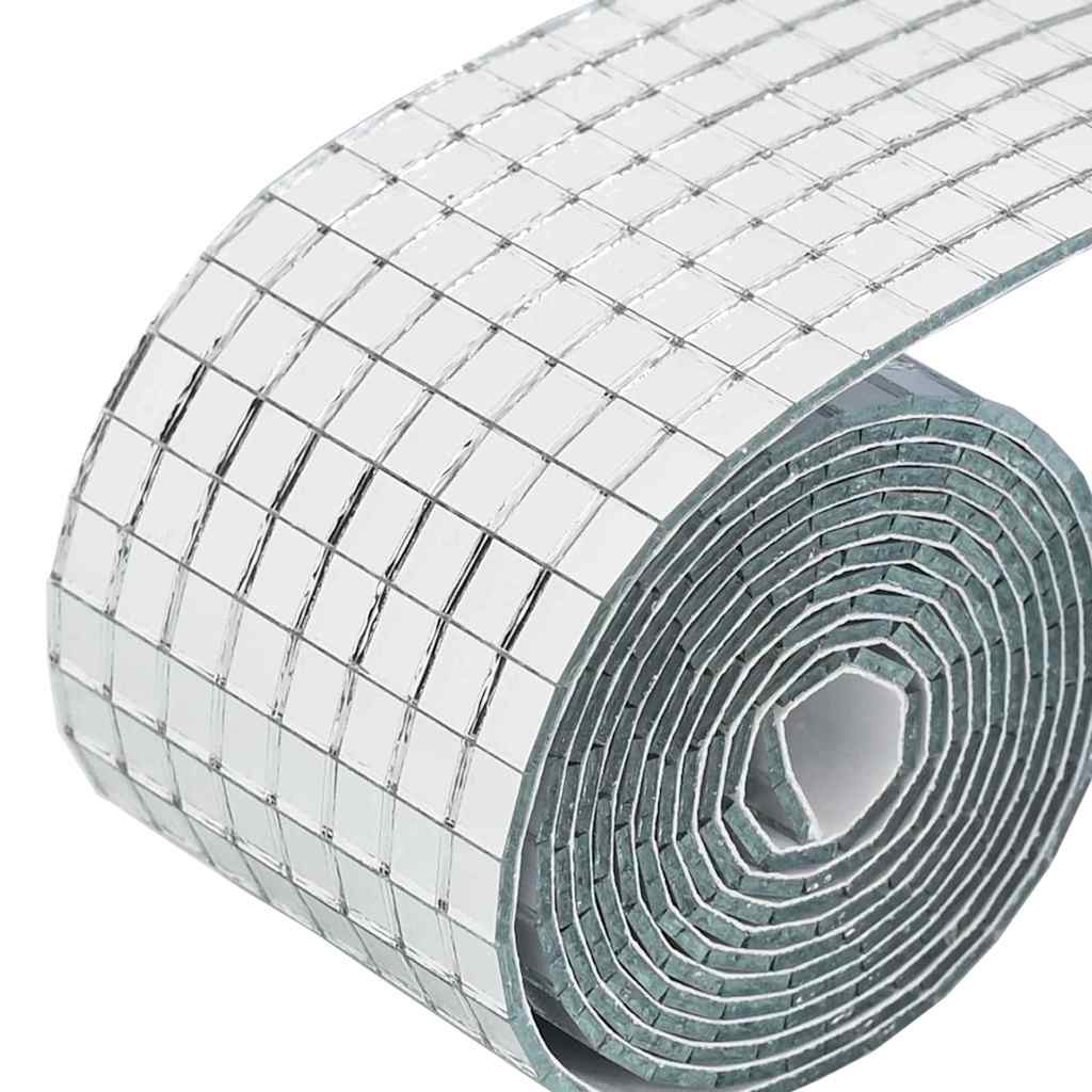 Μωσαϊκό Καθρέπτη Γεωμετρικό 3 pcs Ασημί 100 x 4 εκ. Γυαλί