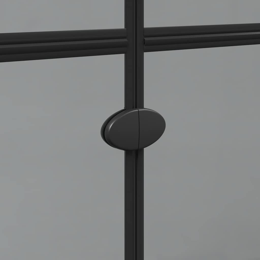 Τοίχος Walk-In Ντους Μαύρο 90 x 6.5 x 190 εκ. - Pakobazaar