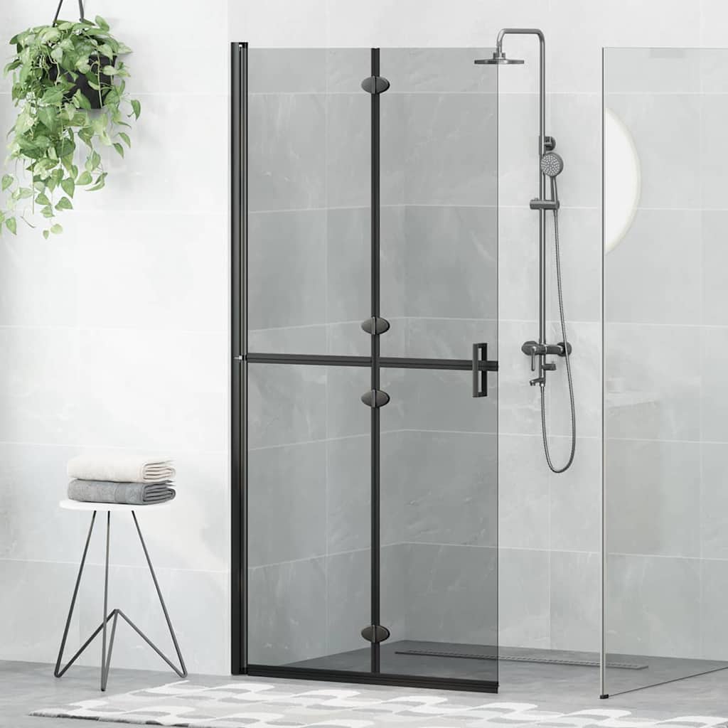Τοίχος Walk-In Ντους Μαύρο 90 x 6.5 x 190 εκ. - Pakobazaar