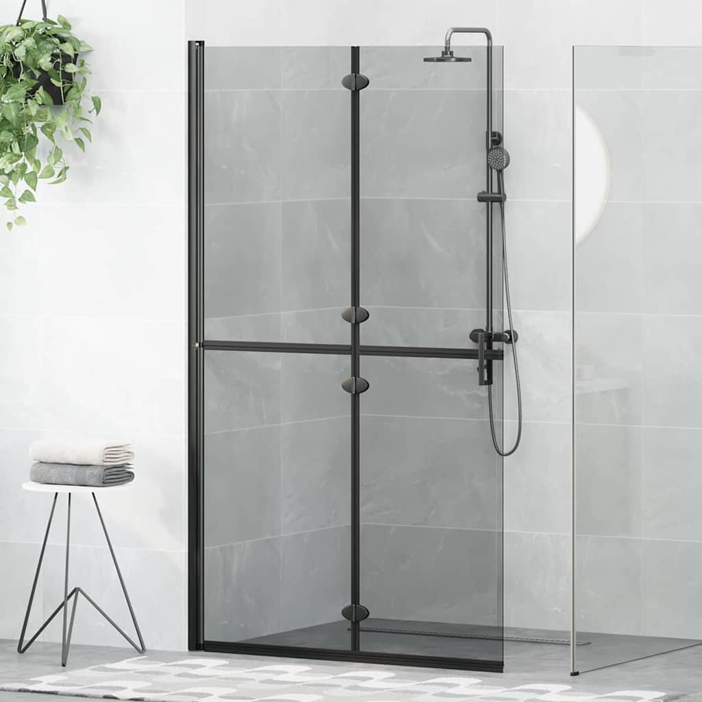 Τοίχος Walk-In Ντους Μαύρο 110 x 6,5 x 190 εκ. - Pakobazaar