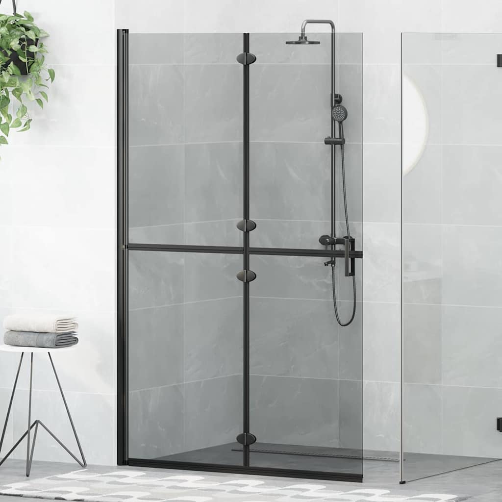 Τοίχος Walk-In Ντους Μαύρο 120 x 6,5 x 190 εκ. - Pakobazaar