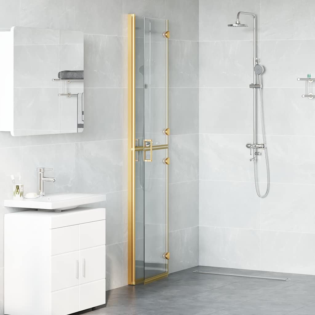 Τοίχος Walk-In Ντους Χρυσό 90 x 6.5 x 190 εκ. - Pakobazaar
