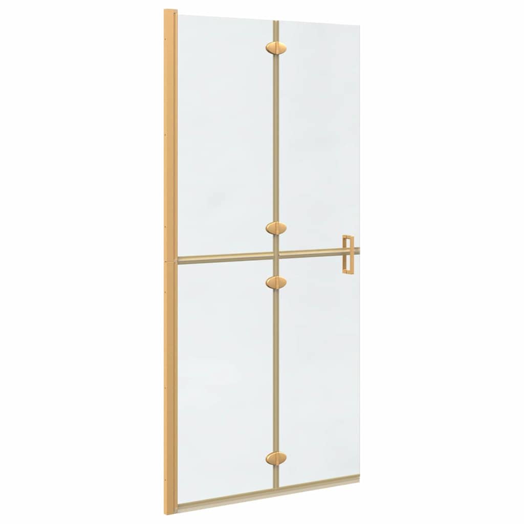 Τοίχος Walk-In Ντους Χρυσό 90 x 6.5 x 190 εκ. - Pakobazaar