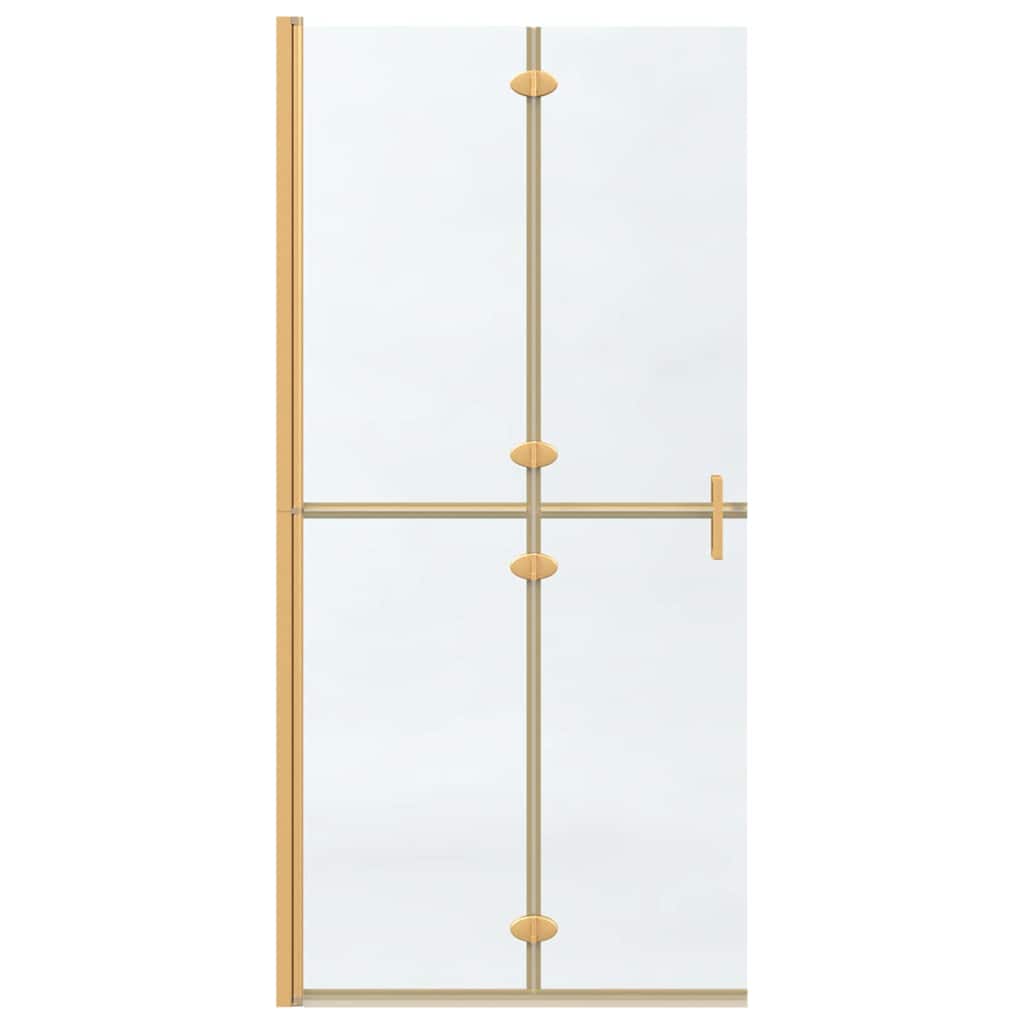 Τοίχος Walk-In Ντους Χρυσό 90 x 6.5 x 190 εκ. - Pakobazaar