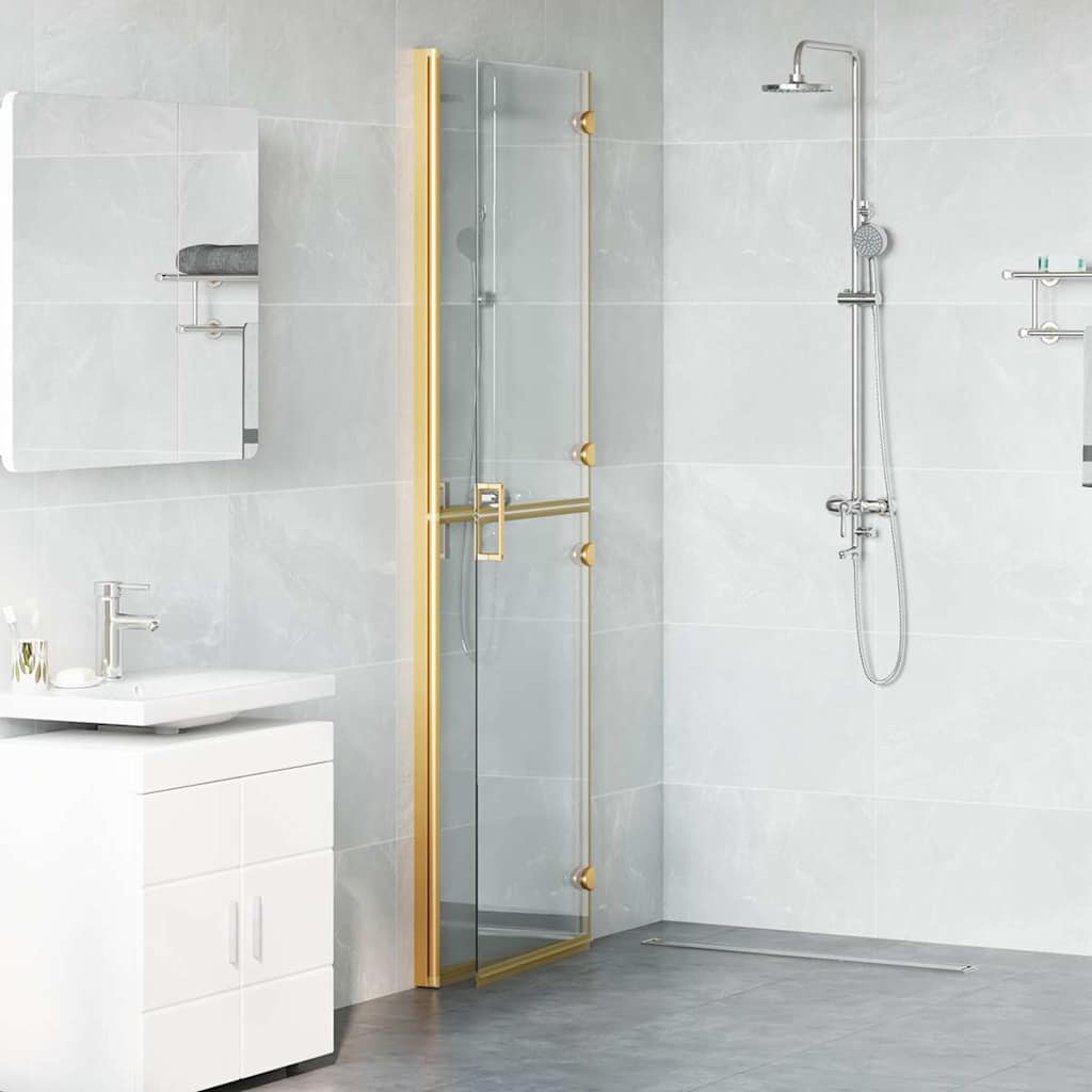 Τοίχος Walk-In Ντους Χρυσό 120 x 6,5 x 190 εκ.