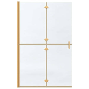 Τοίχος Walk-In Ντους Χρυσό 120 x 6,5 x 190 εκ.