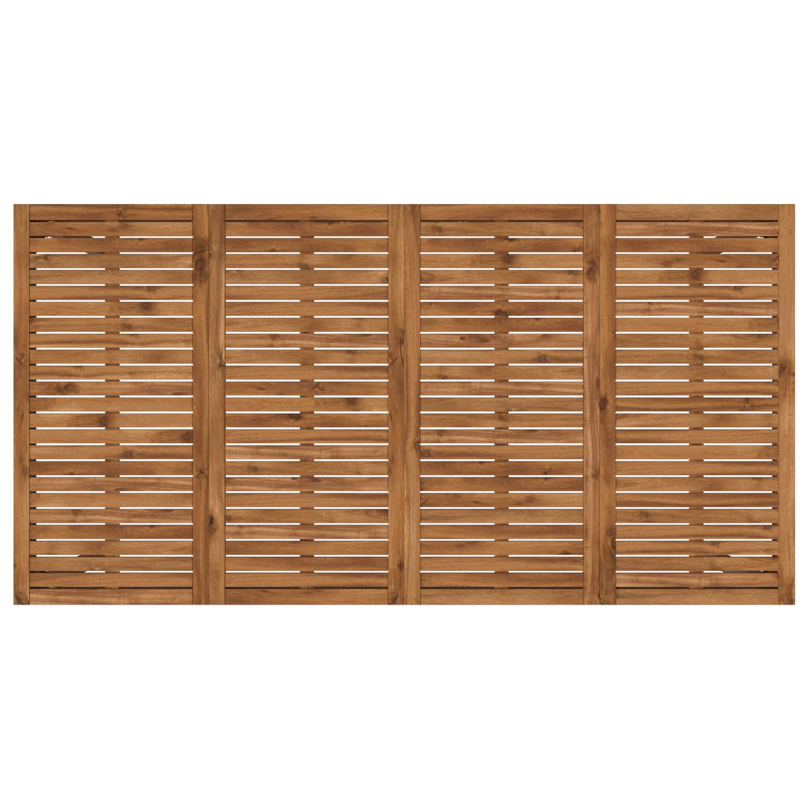 Τραπέζι μπαρ κήπου Φυσικό και Καφέ 196 x 100,5 x 105 εκ