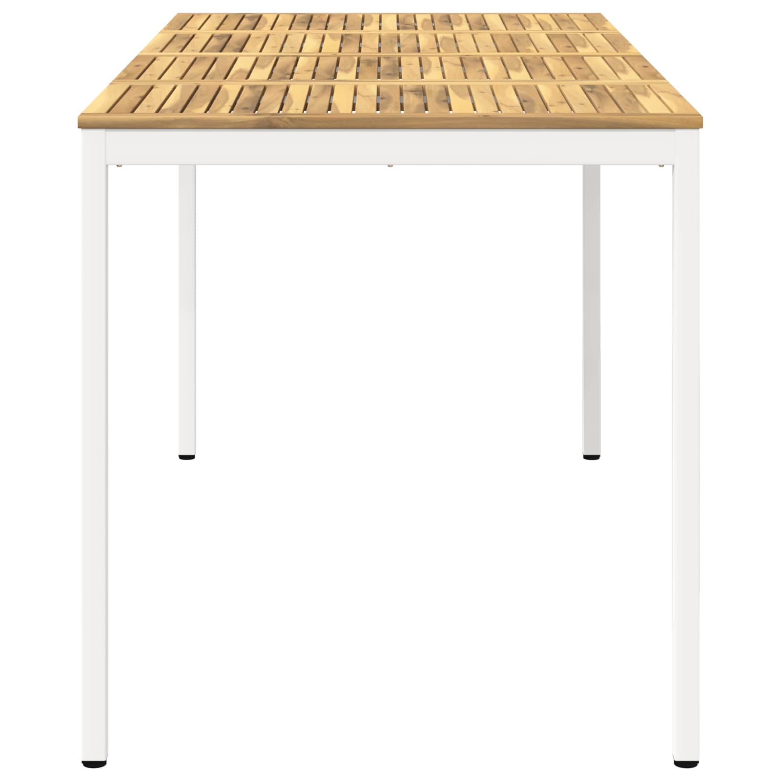 Τραπέζι μπαρ κήπου Λευκό 196 x 100,5 x 105 εκ - Pakobazaar