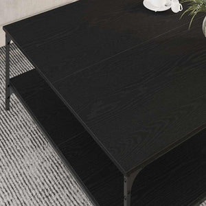 Τραπεζάκι σαλονιού Μαύρη δρυς 100 x 100 x 40 cm