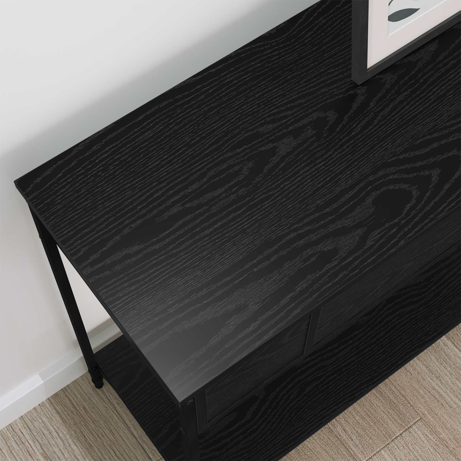 Τραπέζι κονσόλας Άλλο Μαύρη δρυς 100 x 34.5 x 75 εκ. - Pakobazaar
